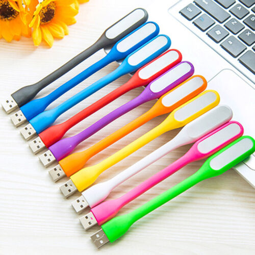 Mini USB LED Light For PC Laptop Macbook Portable Bendable Lamp Random Color5PCS - Afbeelding 1 van 12