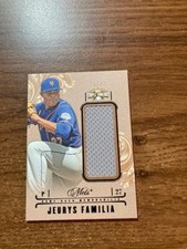 2014 Topps Triple Threads Unity Single Jumbo Relics Sepia /27 Jeurys Familia