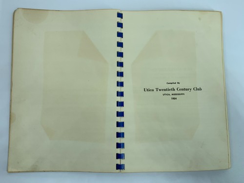 Utica Twentieth Century Club COOK BOOK 1954 Various Recipes UTICA MS - Imagen 6 de 12