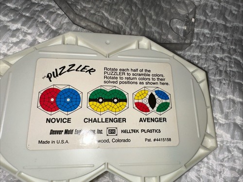 Rotating Puzzle Game The Puzzler AVENGER 1986 GO Images INC. USA Rare Vintage - Picture 3 of 3