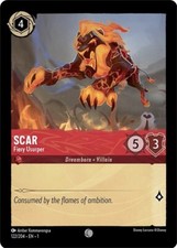 Disney Lorcana First Chapter Common Non Foil - 122 Scar Fiery Usurper