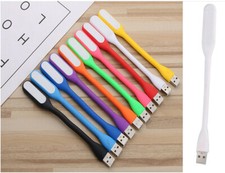 Portable Flexbiable WHITE LED USB Light Super Bright Night Reading Lamp WHITE