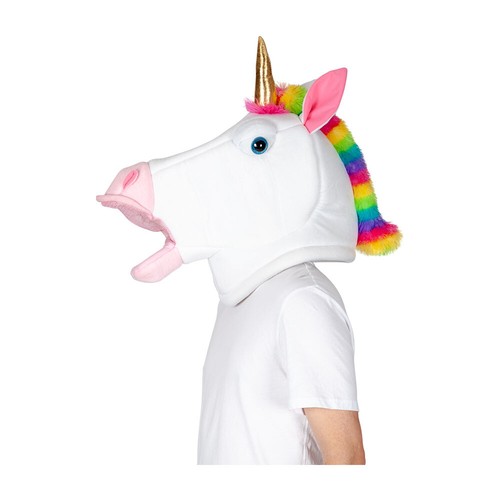 Unicorn Jumbo Head Mask Fantasy Comedy 