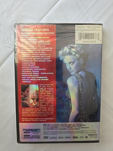 Basic Instinct Unrated Director's Cut Dvd - Picture 2 of 2
