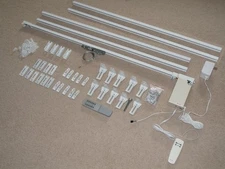 16' Remote Electric Motorized Window Treatment Drapery Curtain Rod Kit