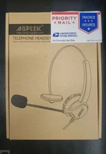 AGPTEK Hands-Free Call Center Noise Cancelling Corded Monaural Headset HA0021H