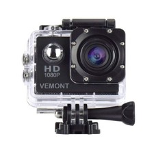 VEMONT Action Camera 1080P 12MP Sports Camera Full HD 2.0 Inch Action Cam 30m...