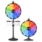 WinSpin 24" Prize Wheel Tabletop Floor Stand Spinning Game w/ Brochure Holders — photo 2
