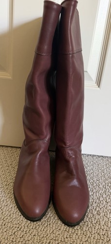 Eddie Bauer Tall Boots Size 7B Wine Color