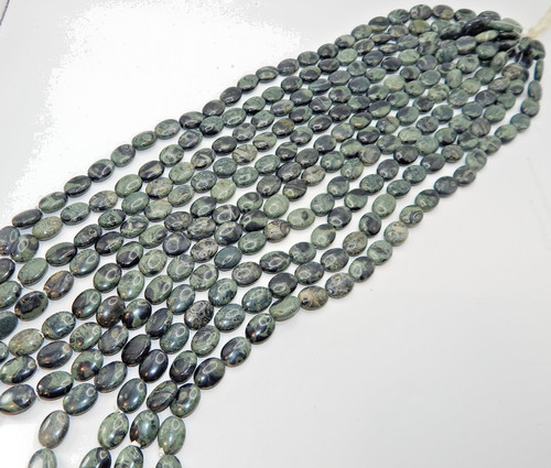 Kambaba Jasper 14mm x 9mm Smooth Oval Beads (16" Strand)