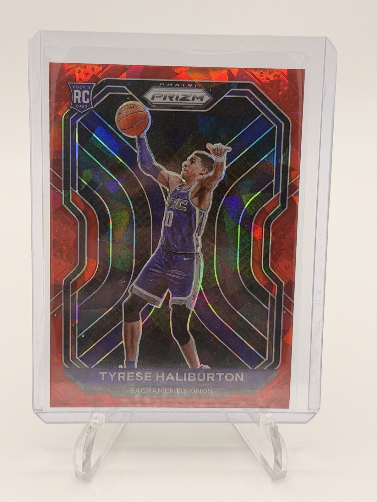 2020-21 Panini Prizm - Tyrese Haliburton #262 Red Ice Prizm (RC)