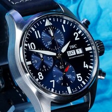 IWC Pilot Chronograph Watch Blue Dial 41mm IW388101 2025 Warranty to 2033 4