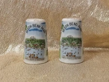 Beech Bend Park Salt Pepper Shakers Ebrink Japan Tag Souvenir Kentucky Vintage