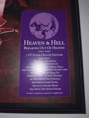 HEAVEN AND HELL- BREAKING OUT OF HEAVEN 07-09 LP BOX SET DIO/BLACK