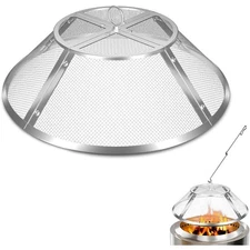 Fire Pit Spark Screen for Solo Stove Bonfire Accessories, 19.5 Inch Spark Shield
