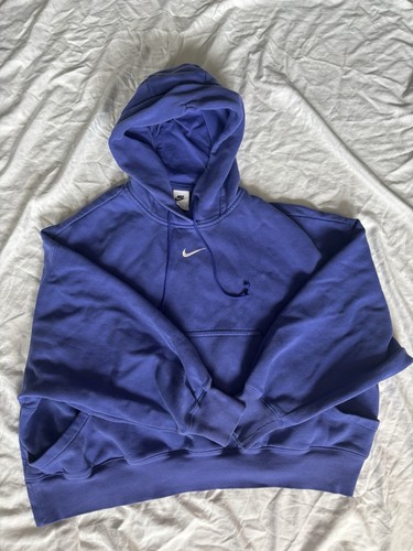 Nike Phoenix Fleece Over Oversized Hoodie Womens Lapis Blue DQ5858-430 Large