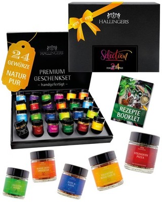 Gewürz Geschenk-Set 24x & Booklet ''Selection'' Hallingers DE