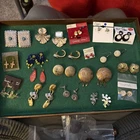 Vintage Costume Jewelry Pierced Earring Lot -G