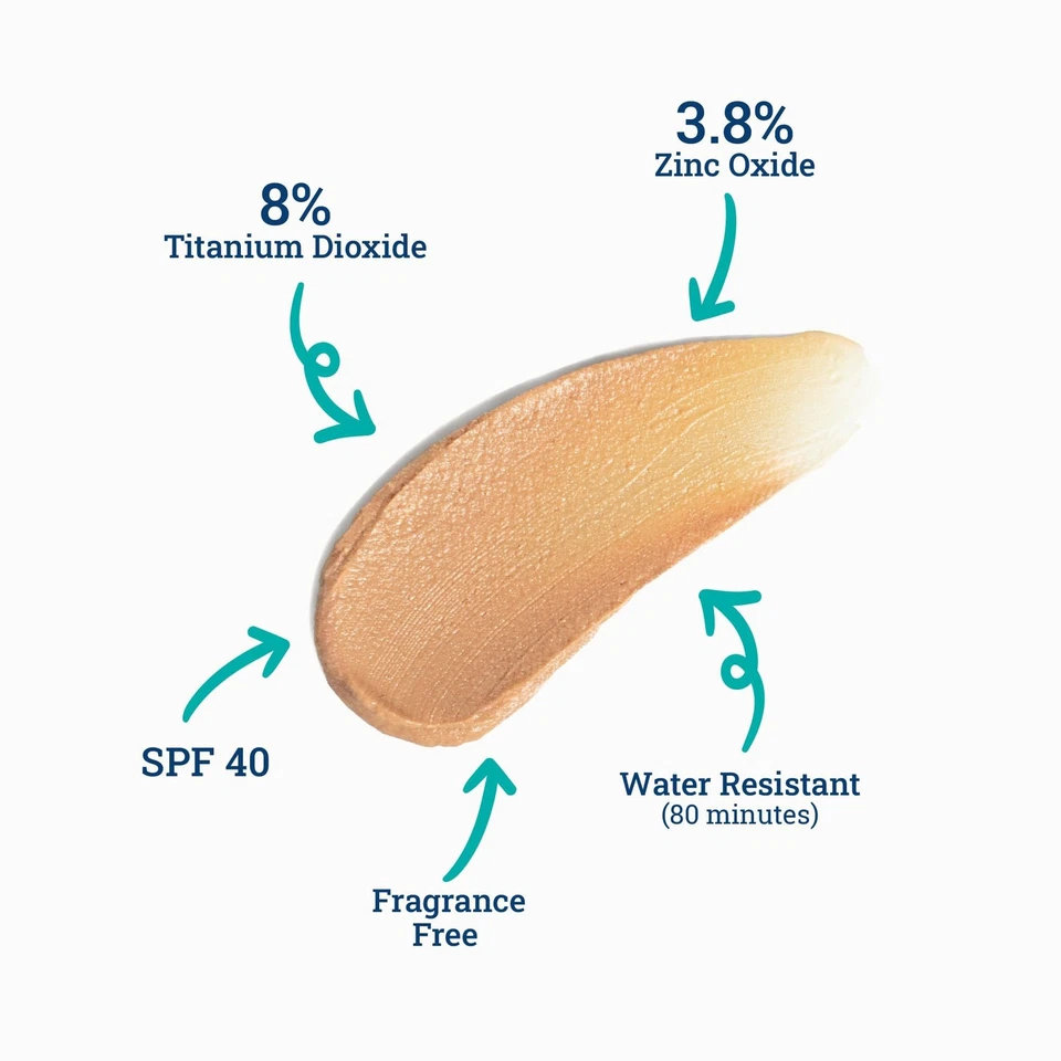 Protector solar mineral tintado COTZ Face Prime & Protect e imprimación facial ancha Foto 3 de 4