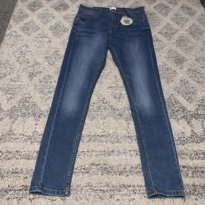 Just Organic Herren Blue Jeans - Größe 34R - Slim Fit - Sustainable Denim - Neu mit Etikett