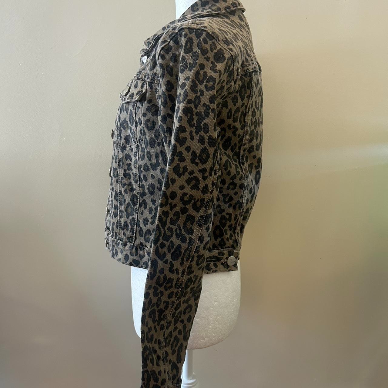 Leopard Print Denim Jacket