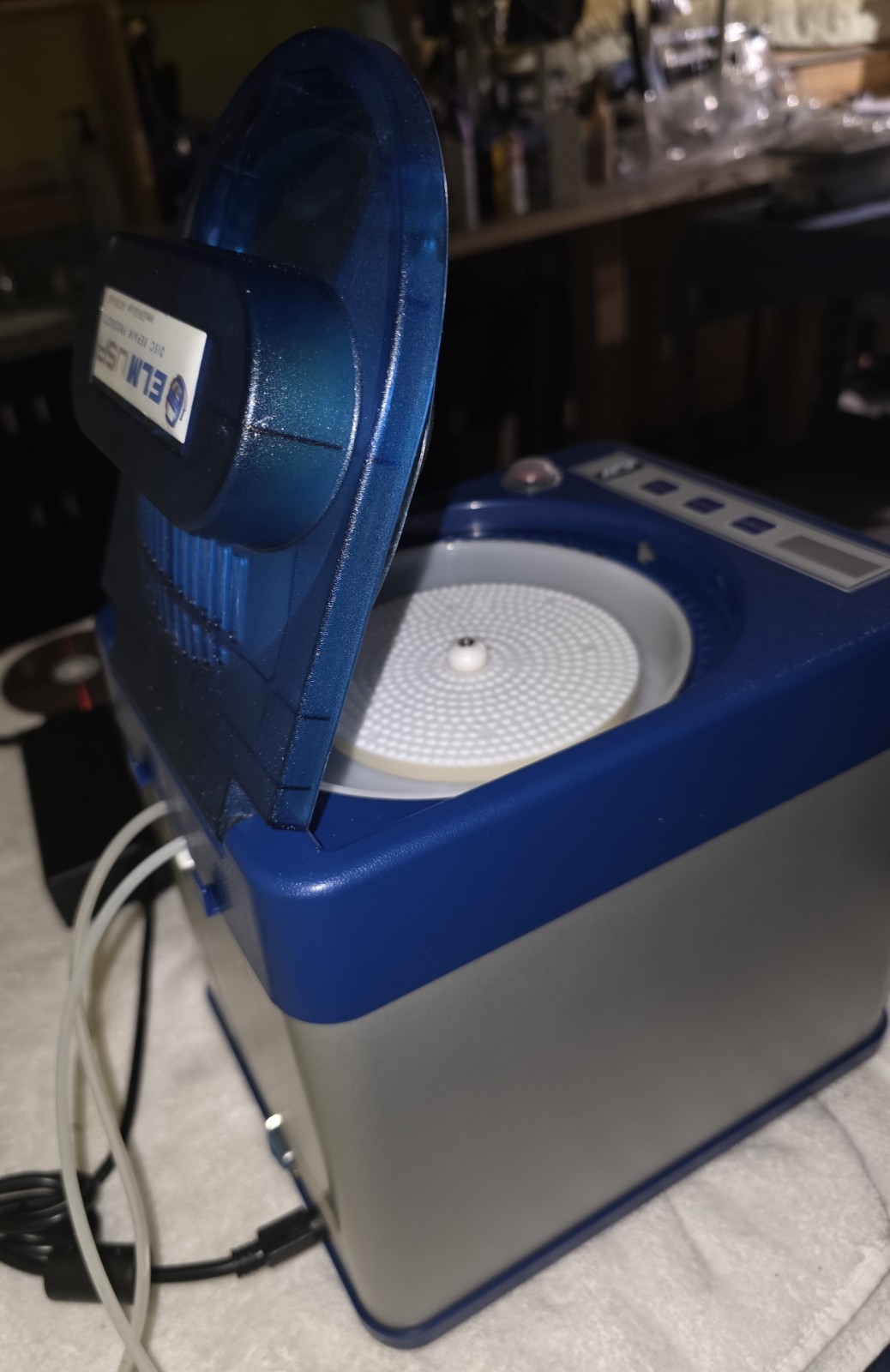 ELM ECO PRO2 CD DVD Game Disc Cleaner Resurfacer w/800 min Kit Great Condition