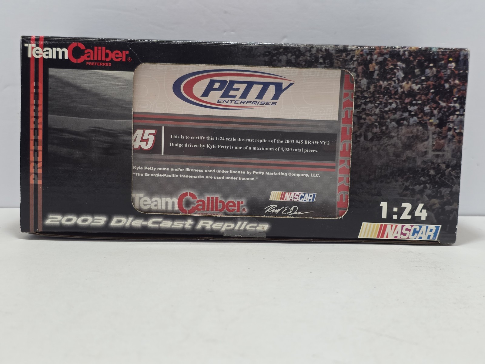 2003 Team Caliber Preferred Kyle Petty #45 Brawny Dodge Charger 1:24 Diecast