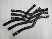 Set of 7 Empty Channel Leather Snap Browband in All Sizes Shapes 6 8 mm