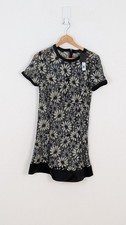 Womens Marc Jacobs BNWT Lace Black Floral Shift Mini Dress Size US4/UK8 E12