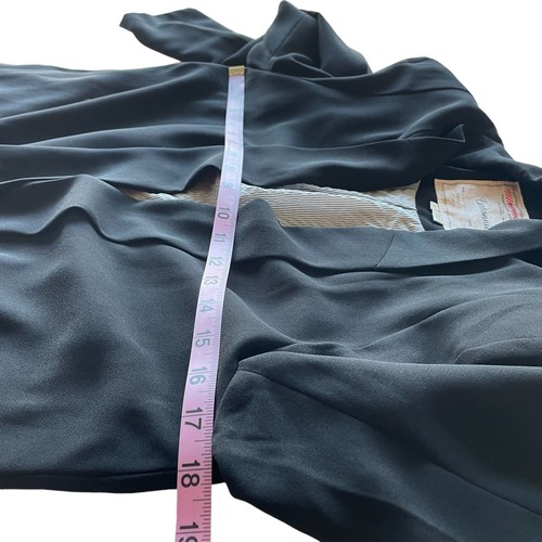 Women's Anthropologie Cartonnier Black Blazer Open Front Workwear Jacket Medium - Picture 8 of 10