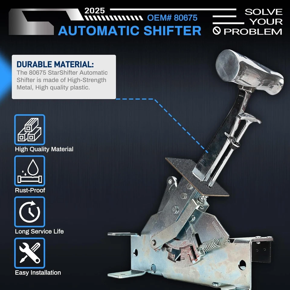 For B&M 80675 Starshifter Automatic Shifter C4 C6 AOD TH250 TH400 TH350 700R4 - Image 4 of 4