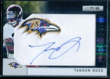 2011 Rookies and Stars Longevity #300 Tandon Doss RC Autograph Auto Card /10