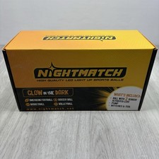 Nightmatch Light Up LED Basketball. Orange Glow In The Dark W/Pump  Tool LB10