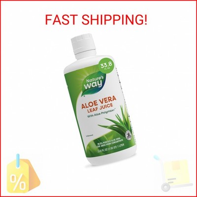 Nature s Way Aloe Vera Leaf Juice, Flavorless Juice 99.5% Purified from Concentr