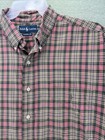 Ralph Lauren Polo Shirt Men’s XXL Pink Plaid Classic Fit Button Down Pocket