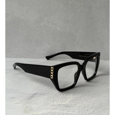 NEW Gucci GG2042O Black Oversized Square Eyeglasses Frames