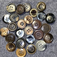 25 BROWN Button Mixed Lot ~ Vintage - Modern ...
