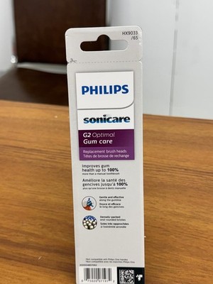 Philips Sonicare Replacement Toothbrush Heads HX9033/65 3 Pack White Gum Care