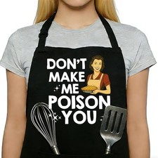 Funny Cooking Kitchen Aprons, Apron Aprons for Women Men with Pockets Apron-8