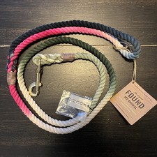 Found My Animal Ombre Rope Dog Leash Size Medium - Magenta, Navy, Olive, Sage
