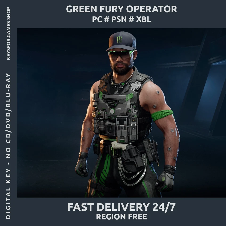 Call of Duty Black Ops 7 - Green Fury Operator Monster Skin - Warzone COD - Bild 2 von 2