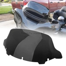 Black 10.5" Wave Windshield Windscreen Fit for Harley Electra Street Glide 2014