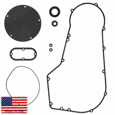 #ad GASKET SEAL KIT FOR HARLEY SOFTAIL DYNA MODELS 1994 2005 PRIMARY CLUTCH COVER $21.69