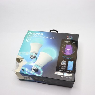Aura LED ColorKit Trio Multi-Color and LED Light Strip 6500K A21 75W Eqv
