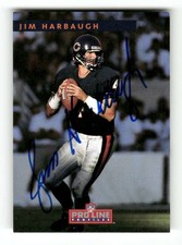 1992 Pro Line Profiles #163 Jim Harbaugh signed autograph blue sharpie BXCP73