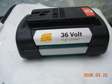 BOSCH 36v rotak mower  battery  holds a full charge high power 2,6ah