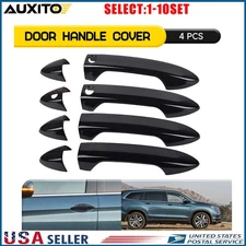 Fit 13-17 Honda Accord Front Rear Left Right Gloss Black Door Handle Cover 4-40X