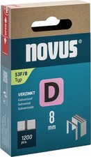 NOVUS Flachdrahtklammer D Typ 53F/8mm, Pack  1200 St&uuml;ck