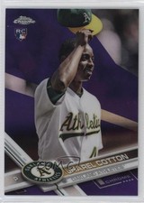 2017 Topps Chrome Purple Refractor /299 Jharel Cotton #80 0q3