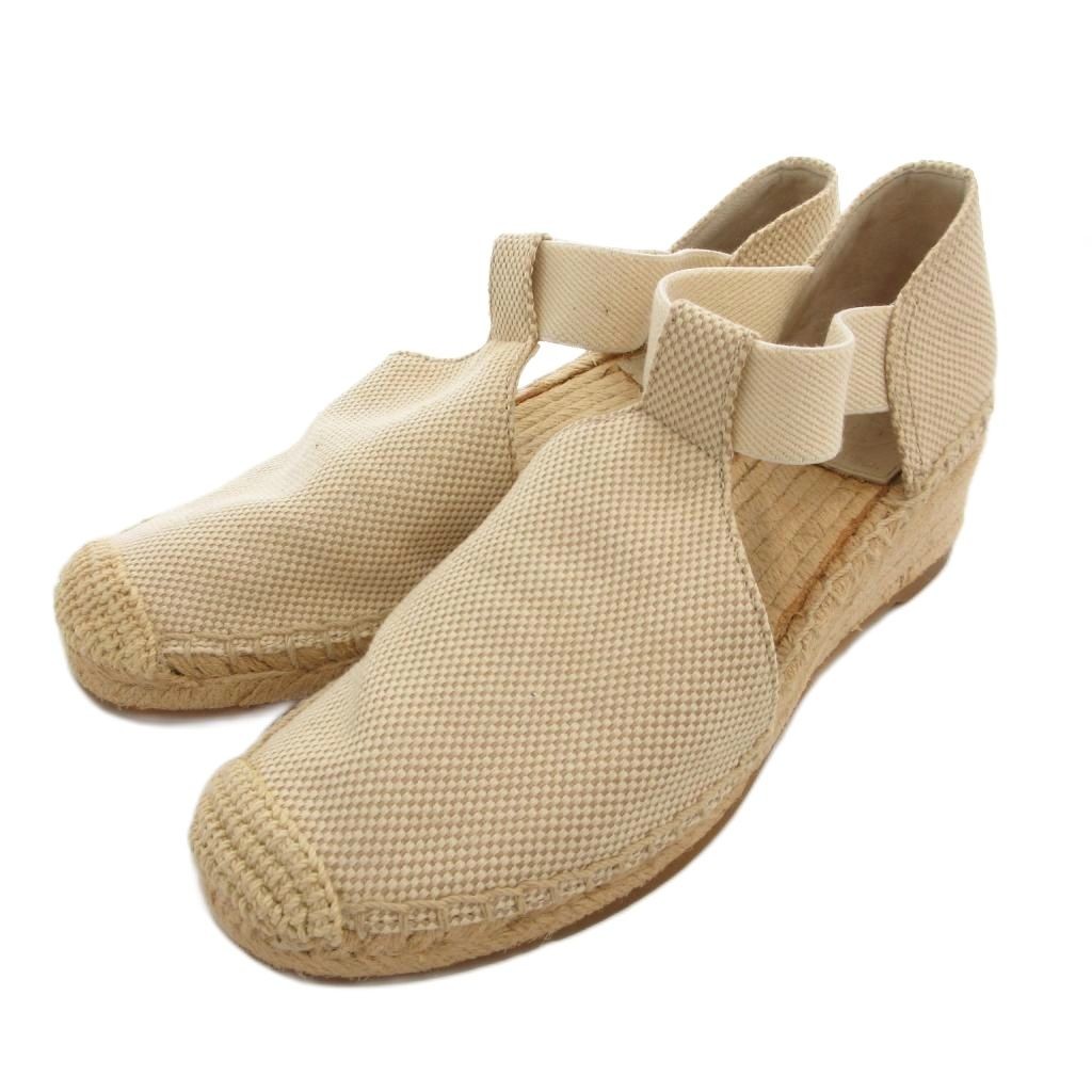 Tory Burch Women's Beige Espadrille Sandals 7M Wedge Sole AB